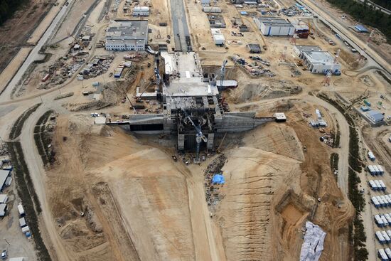 Dmitry Rogozin's visit to Vostochny space center under construction
