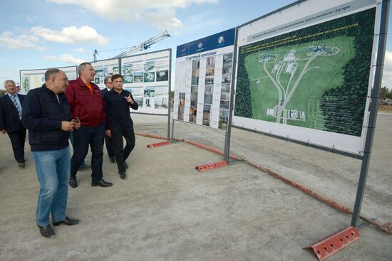 Dmitry Rogozin's visit to Vostochny space center under construction