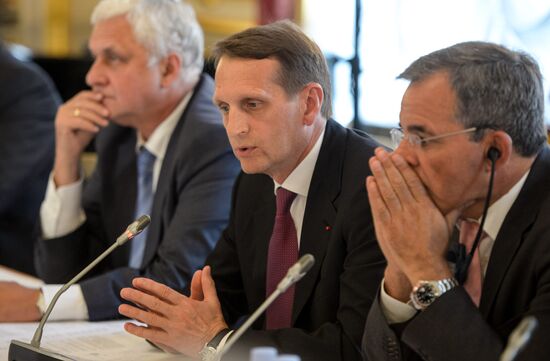 Chairman of State Duma of Russia S.Naryshkin visits France