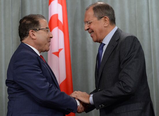 Sergey Lavrov meets with Mongi Hamdi