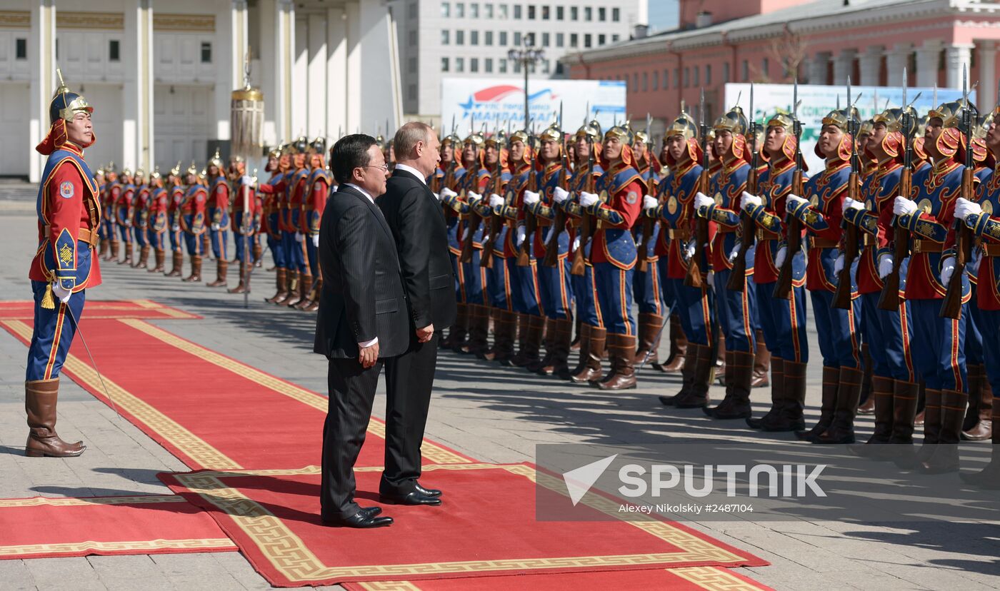 Vladimir Putin's working visit to Mongolia