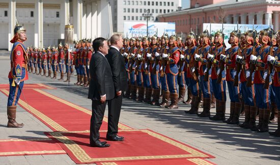 Vladimir Putin's working visit to Mongolia