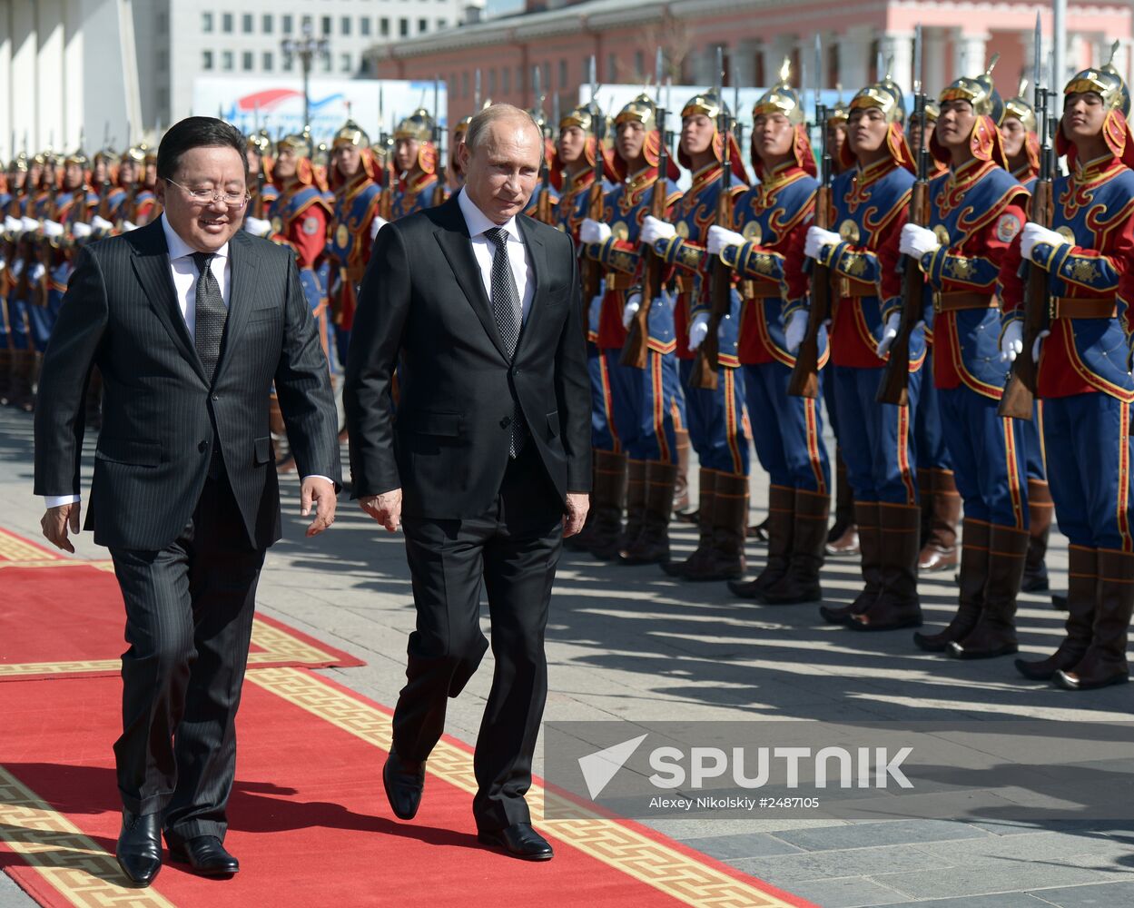 Vladimir Putin's working visit to Mongolia