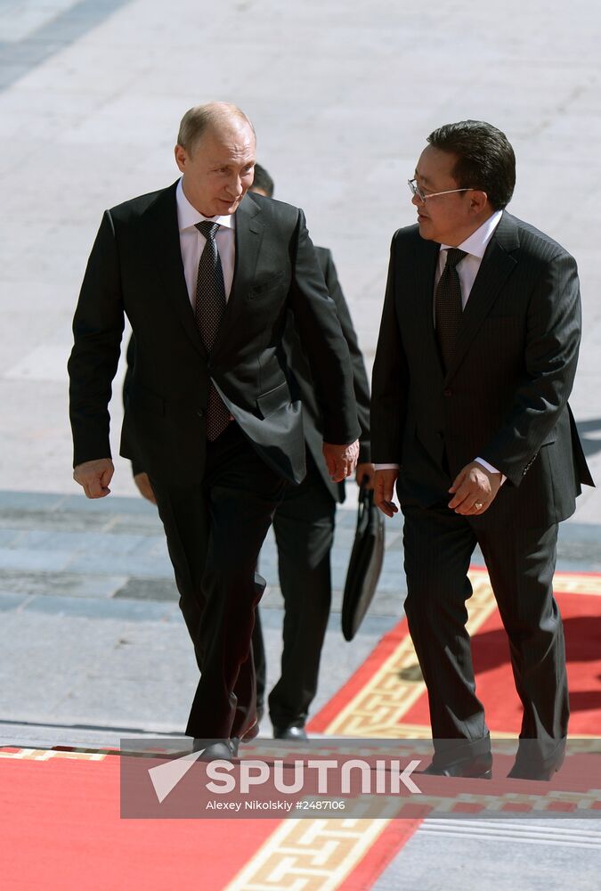Vladimir Putin's working visit to Mongolia