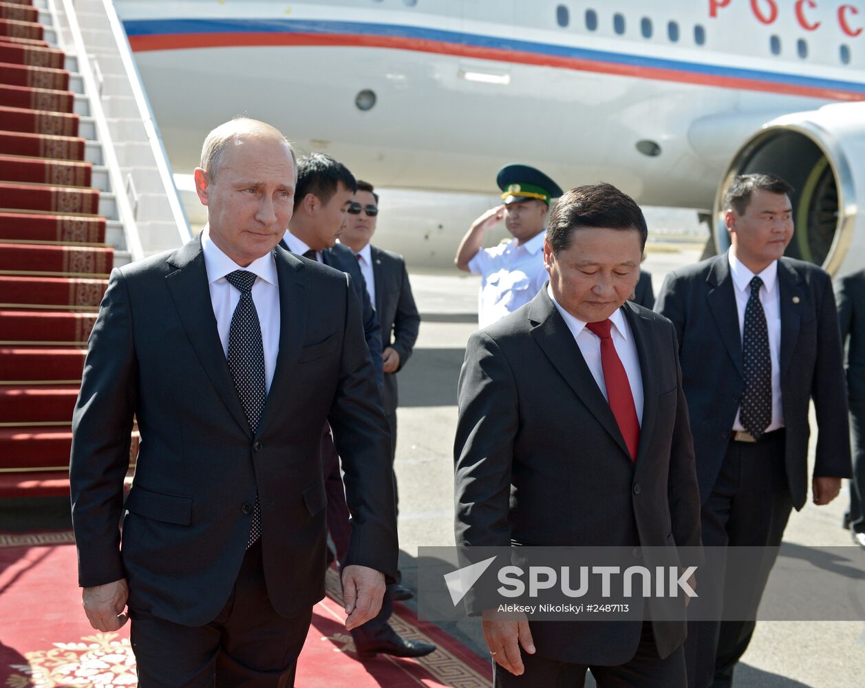 Vladimir Putin's working visit to Mongolia