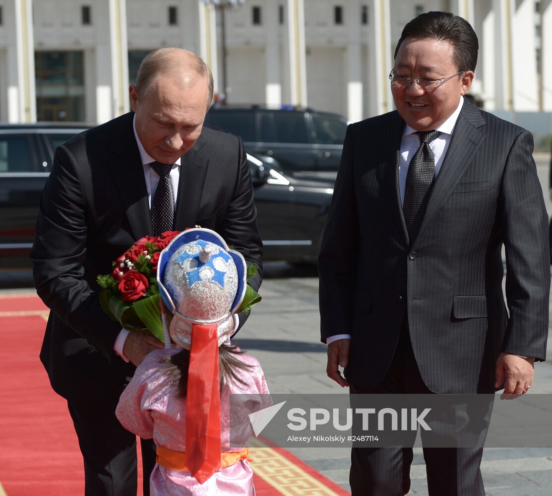 Vladimir Putin's working visit to Mongolia