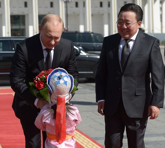 Vladimir Putin's working visit to Mongolia