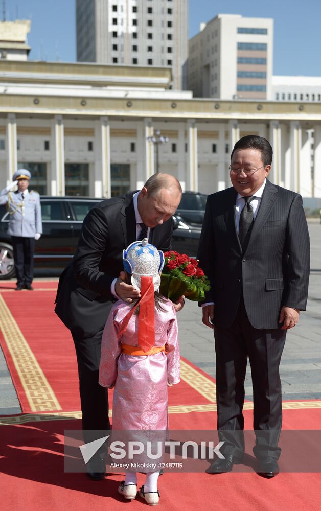 Vladimir Putin's working visit to Mongolia
