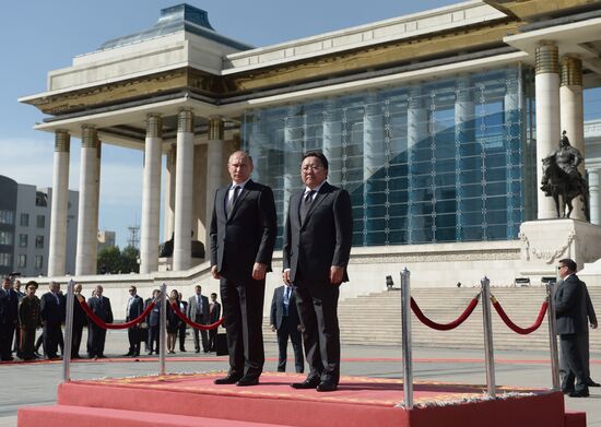 Vladimir Putin's working visit to Mongolia