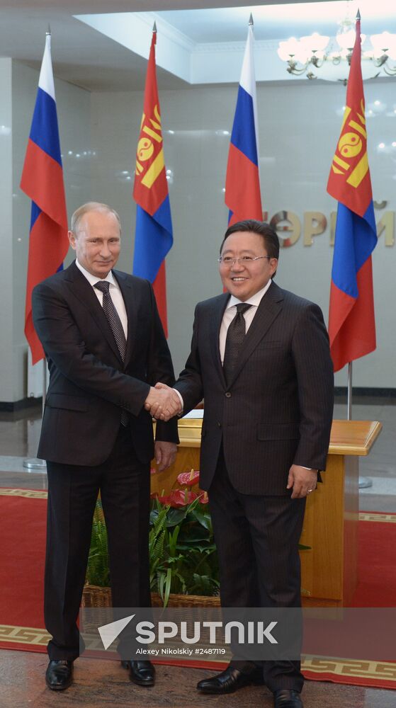 Vladimir Putin's working visit to Mongolia