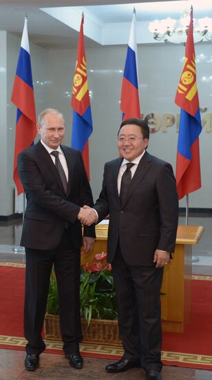 Vladimir Putin's working visit to Mongolia