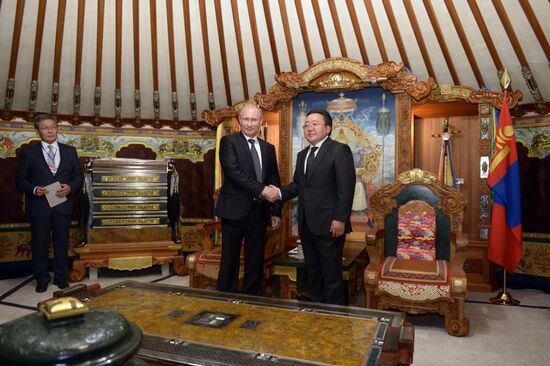 Vladimir Putin's working visit to Mongolia
