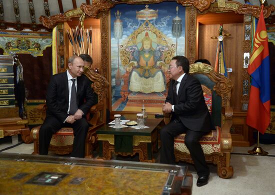 Vladimir Putin's working visit to Mongolia