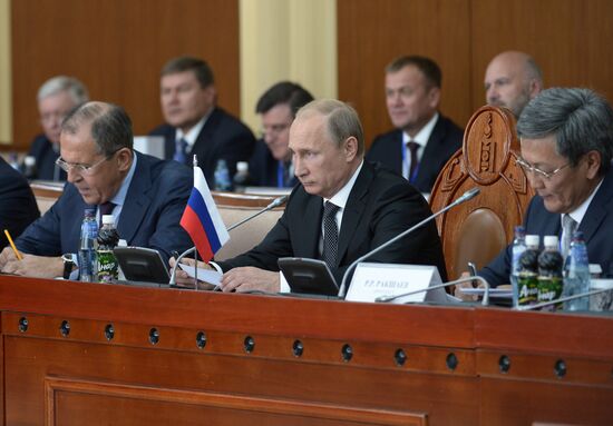 Vladimir Putin's working visit to Mongolia