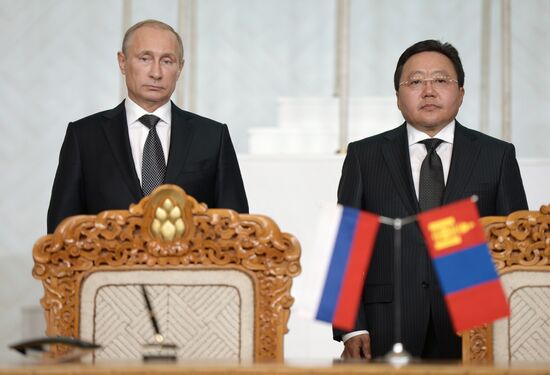 Vladimir Putin's working visit to Mongolia
