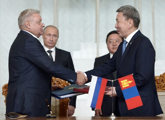 Vladimir Putin's working visit to Mongolia