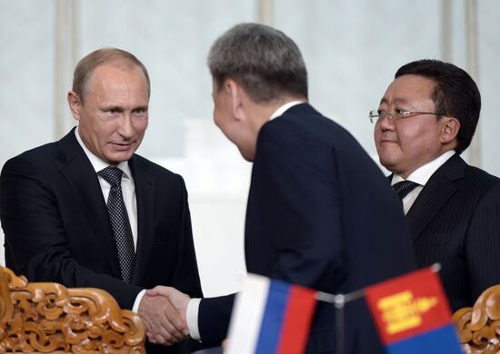 Vladimir Putin's working visit to Mongolia