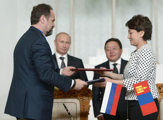 Vladimir Putin's working visit to Mongolia