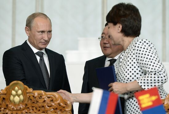 Vladimir Putin's working visit to Mongolia