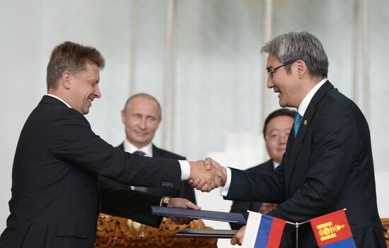 Vladimir Putin's working visit to Mongolia