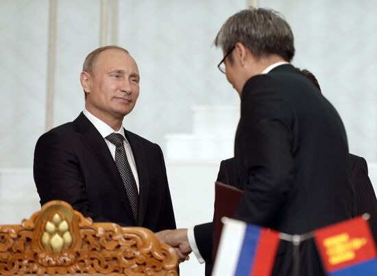 Vladimir Putin's working visit to Mongolia
