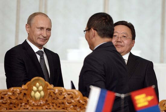 Vladimir Putin's working visit to Mongolia