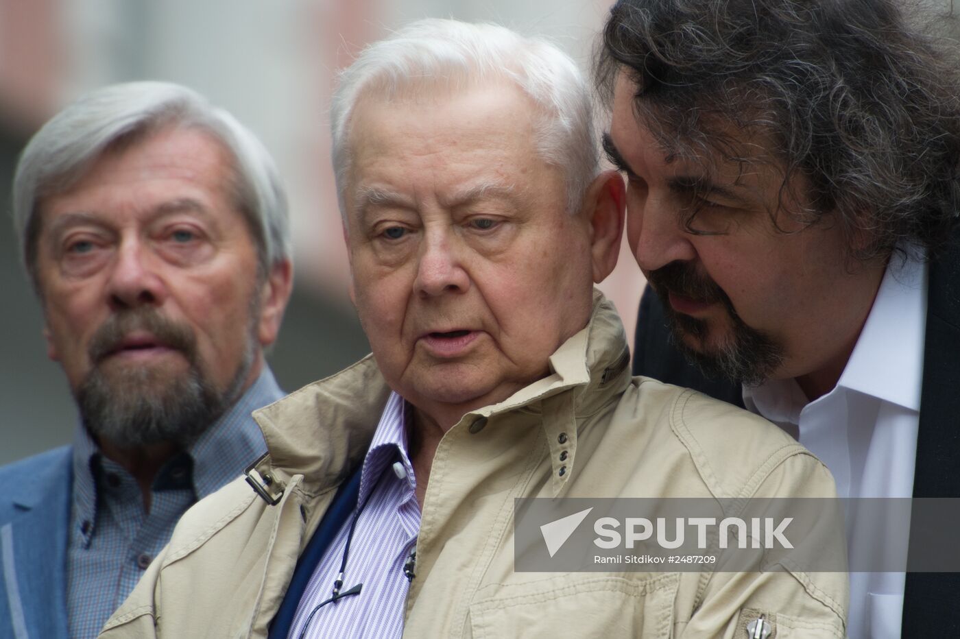Unveiling of monument to founders of Moscow Art Theater, Konstantin Stanislavsky and Vladimir Nemirovich-Danchenko