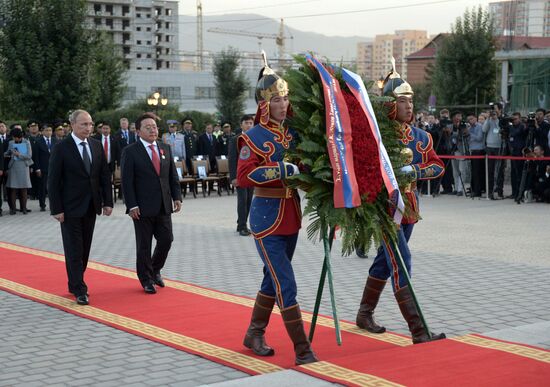 Vladimir Putin's working visit to Mongolia