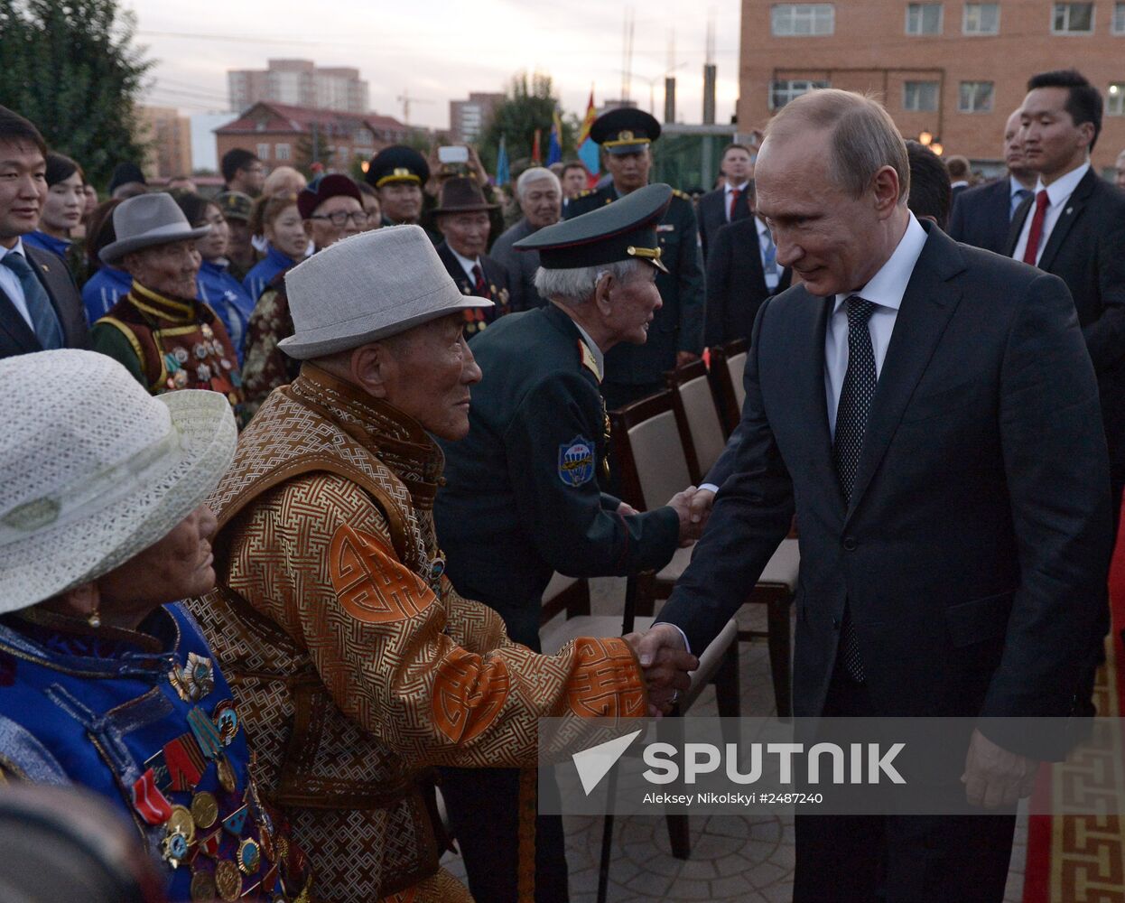 Vladimir Putin's working visit to Mongolia