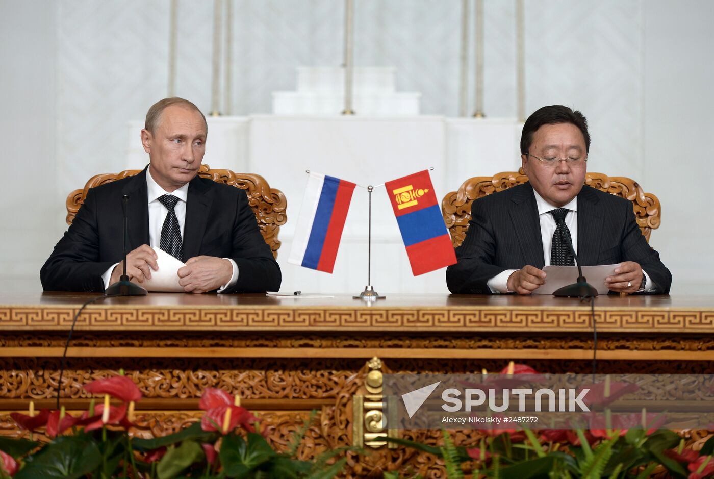 Vladimir Putin's working visit to Mongolia