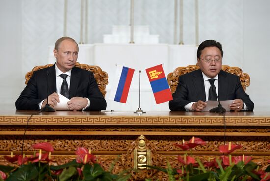 Vladimir Putin's working visit to Mongolia