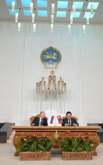 Vladimir Putin's working visit to Mongolia