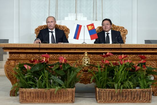 Vladimir Putin's working visit to Mongolia