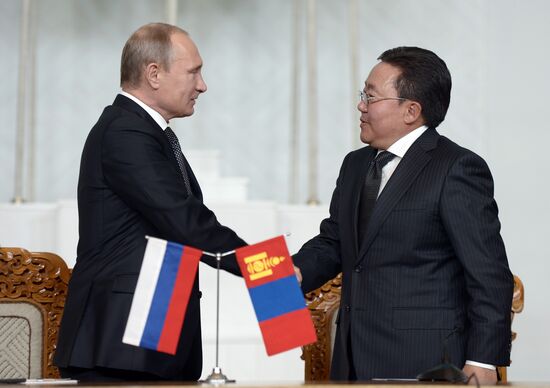 Vladimir Putin's working visit to Mongolia