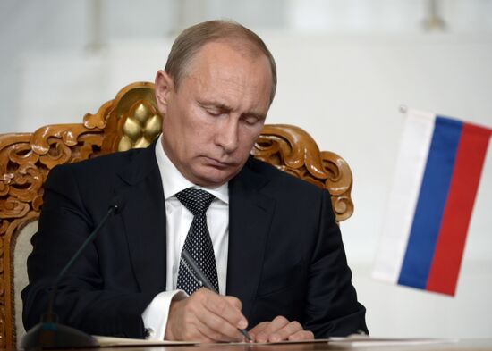 Vladimir Putin's working visit to Mongolia