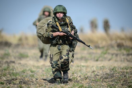 A joint Russian-Belarusian tactical exercise in the Krasnodar Territory