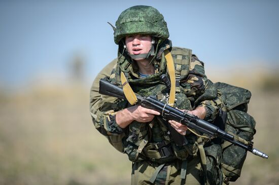 A joint Russian-Belarusian tactical exercise in the Krasnodar Territory