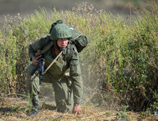 A joint Russian-Belarusian tactical exercise in the Krasnodar Territory