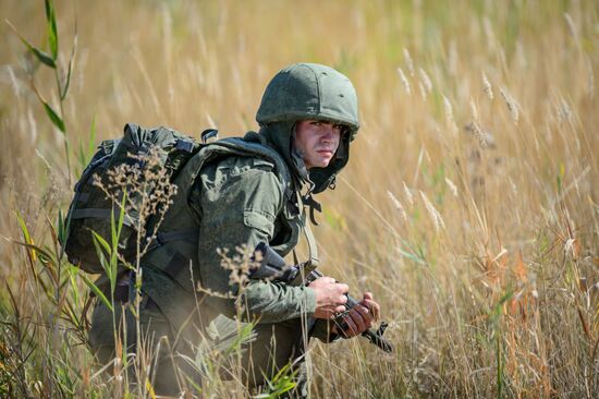 A joint Russian-Belarusian tactical exercise in the Krasnodar Territory