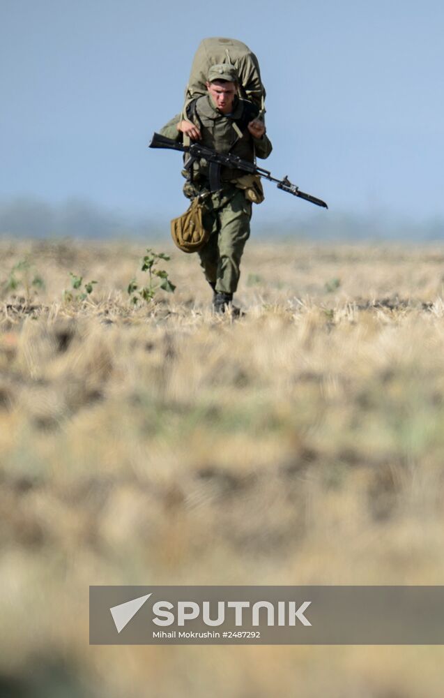 A joint Russian-Belarusian tactical exercise in the Krasnodar Territory