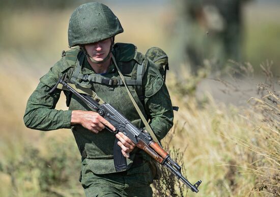 A joint Russian-Belarusian tactical exercise in the Krasnodar Territory
