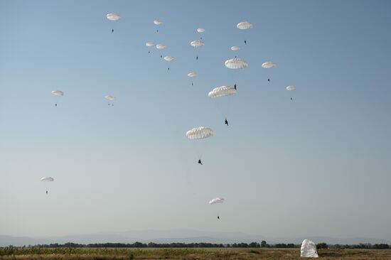 A joint Russian-Belarusian tactical exercise in the Krasnodar Territory