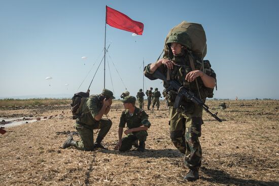 A joint Russian-Belarusian tactical exercise in the Krasnodar Territory