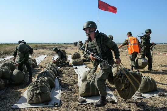 A joint Russian-Belarusian tactical exercise in the Krasnodar Territory