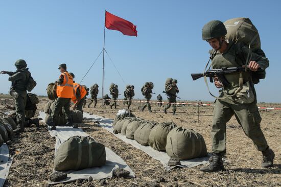 A joint Russian-Belarusian tactical exercise in the Krasnodar Territory