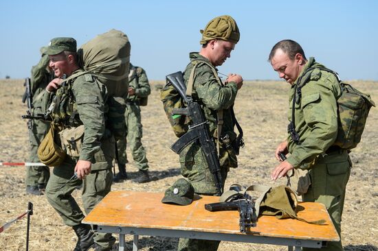 A joint Russian-Belarusian tactical exercise in the Krasnodar Territory