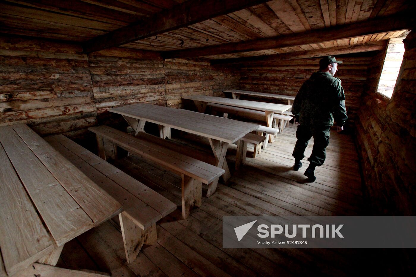 Exercise involving units of the Eastern Military District's logistics-support system