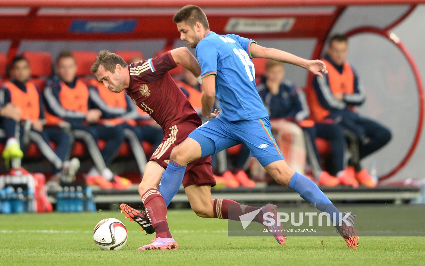 Russia vs. Azerbaijan friendly football match