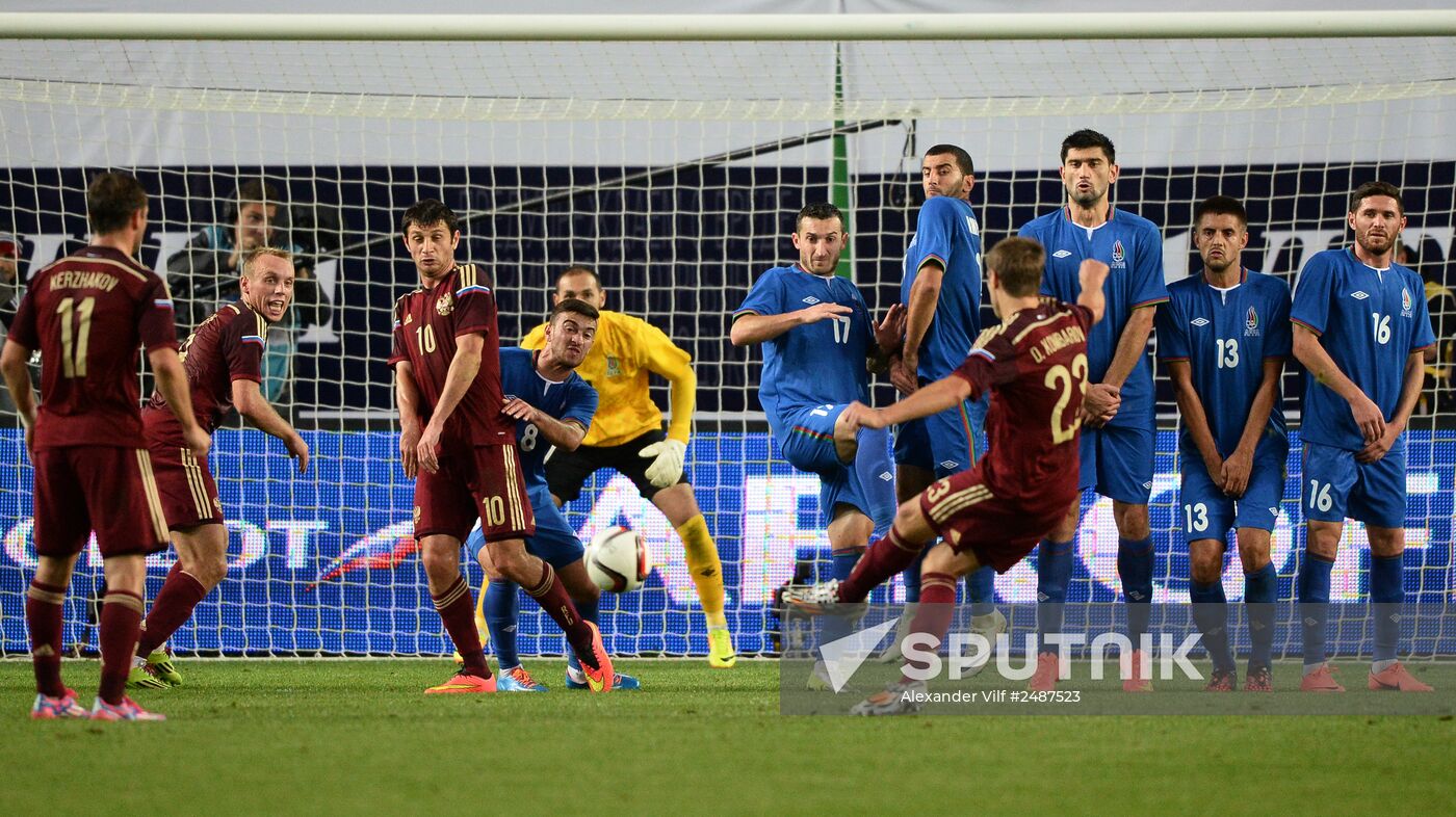 Russia vs. Azerbaijan friendly football match