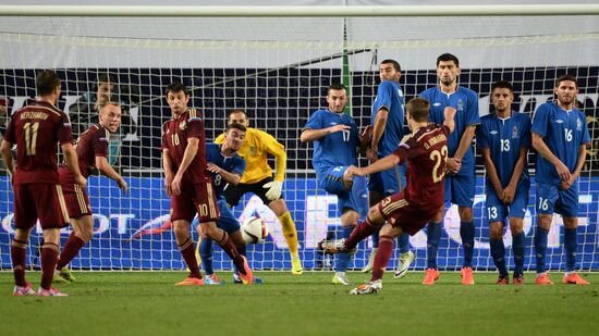 Russia vs. Azerbaijan friendly football match